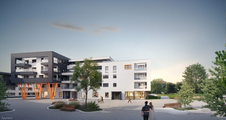 BE Soignies Quartier Arborescence immeuble Delta MAJ 1 Vue 2 240422