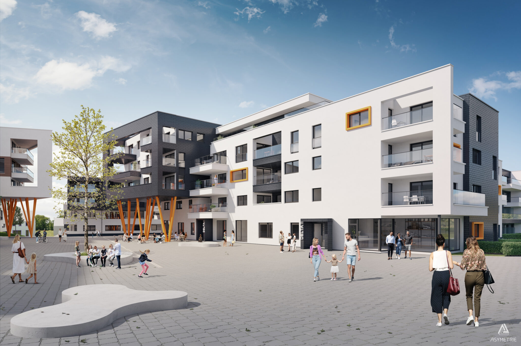 BE Soignies Quartier Arborescence immeuble Delta Vue A 221124