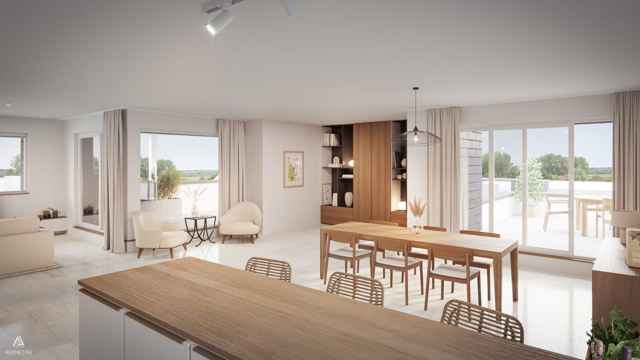 BE Soignies Quartier Arborescence immeuble Delta Vue INT 221125